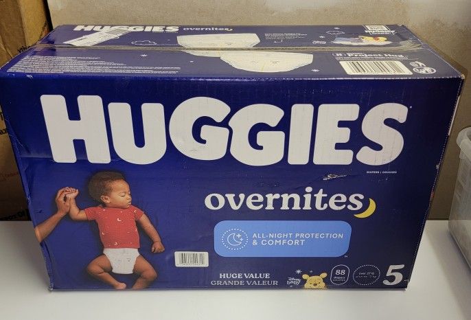 Huggies Overnites/ Size 5/1 Box / 88 Ct