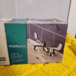 New In Box Peerless 2 Handle Bathroom Faucet With Pop Up