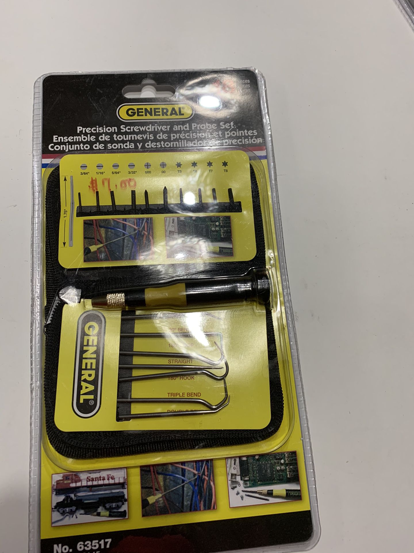 2 new general 18 piece precision screwdriver and probe set. $7 each.