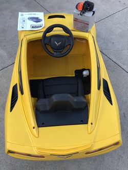 Yellow Corvette Stingray 12volt
