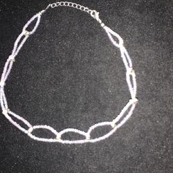 Lavender Choker Beaded Necklace