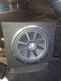 Kicker 12" Subwoofer and Alpine Amplifier