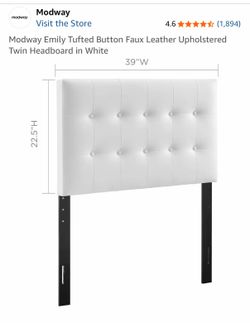 Twin headboard