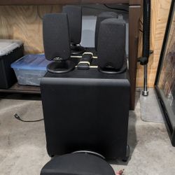 5.1 Yamaha Sound Receiver With Klipsch Speakers