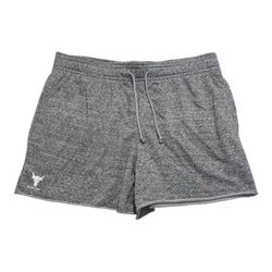 Under Armour Project Rock Fleece Shorts Grey XL