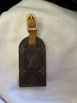 Rare Used Louis Vuitton Monogram Luggage Tag