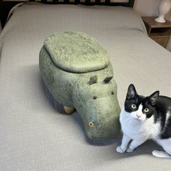 Tiny Hippo Storage Ottoman 