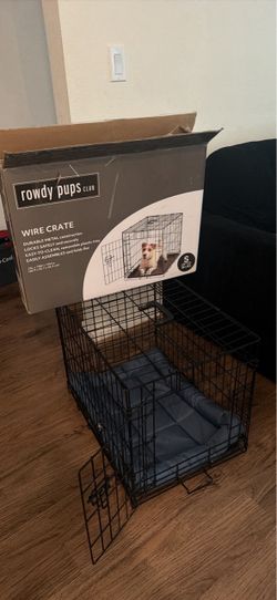 Rowdy Pups Club Small Wire Dog Crate