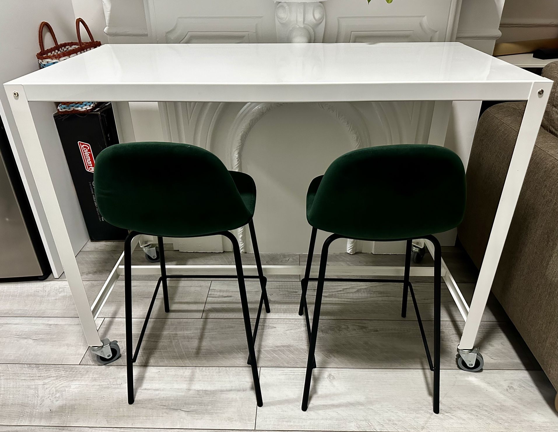 CB2 Table + All modern Stools