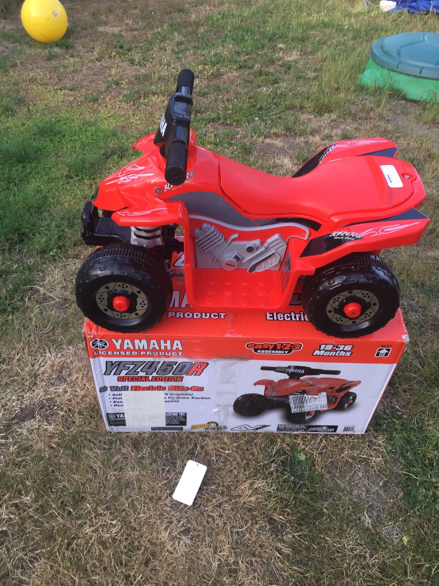 Yamaha Kids YFZ450R ATV 6-Volt Battery Powered Ride-On Quad