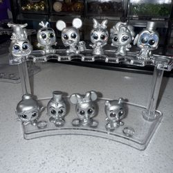 Disney Doorables 100 Anniversary Lot Bundle Silver Edition lot of 10