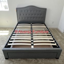 Full Bed Frame With Storage