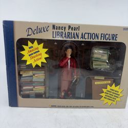 Deluxe Nancy Pearl Librarian Action Figure Seattle Public Library Complete Open