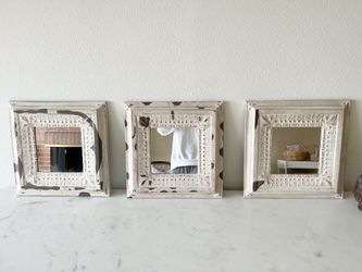3 Distressed Mirrors
