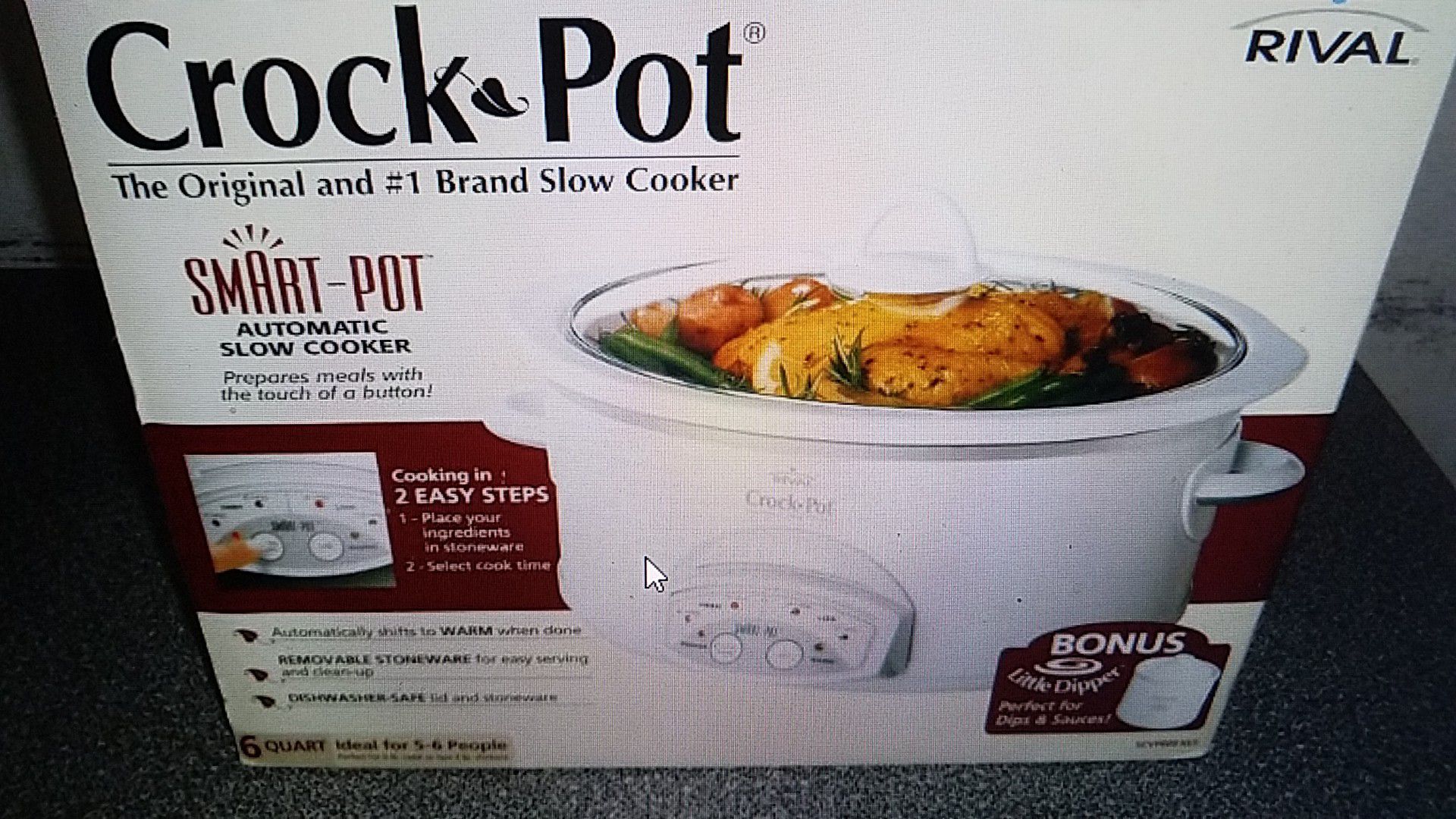 New rival Crock-Pot smart pot 6 quart slow cooker Little Dipper