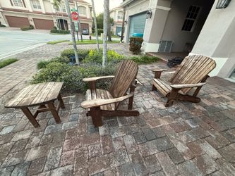 Cedar Wood Adirondack Chairs