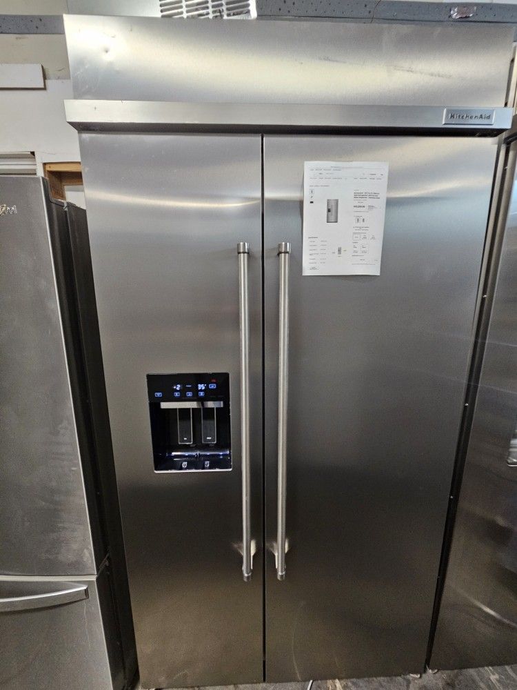 42" KITCHENAID BUILT IN STAINLESS STEEL REFRIGERATOR