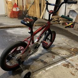Kids training wheel bike