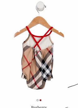 Burberry Girls Nova Check One-Piece Swimsuit