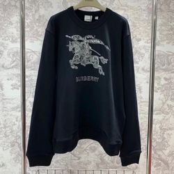  BURBERRY, EKD LOGO EMBROIDERED SWEATSHIRT !!!
