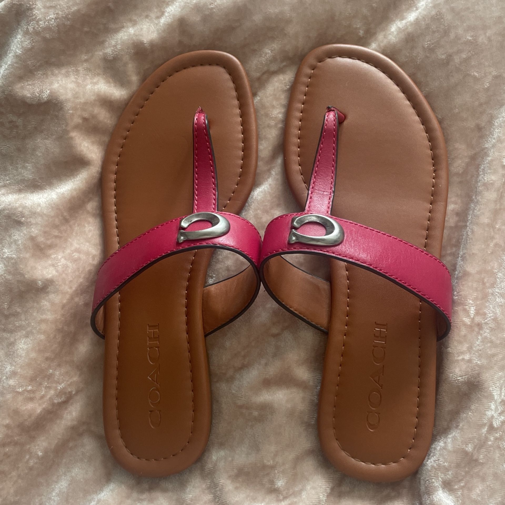 Coach Leather Sandals