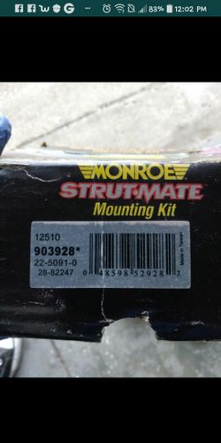 MONROE STRUTMATE MOUNTING KIT