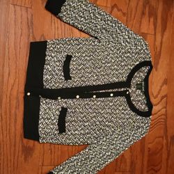 Black And White Cardigan 