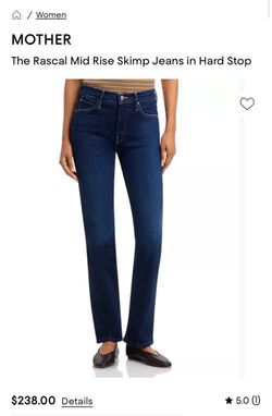 Mother Jeans - Rascal Mid-rise Size 30