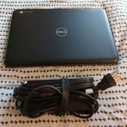 Chromebook Dell Laptop /W Charging Cable Cord.