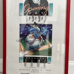 Miami Marlins Inaugural Year Poster 1993
