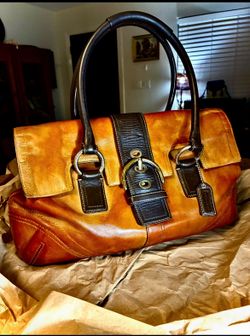 Custom Hand-Dyed Y2K Coach Soho Buckle Flap Satchel