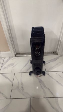 Black Oil-Filled Radiator Space Heater