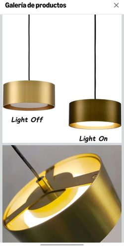 Golden LED Hanging Lights Accessory  Hanging Lights for Kitchen Island Over Sink Bedroom Bathroo