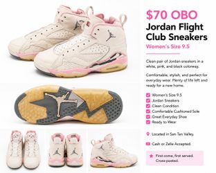 Jordan Flight Club Sneakers - Women's Size 9.5