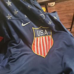 Nike OLYMPIC ICE USA HOCKEY 1(contact info removed) Gold Medal FLAG (XXL) Jersey " KANE" #88