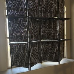 Room Divider With Shelves