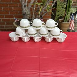 Pyrex Crazy Daisy Coffee Cups