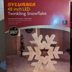 X4 Led Yard Snowflake Decorations 