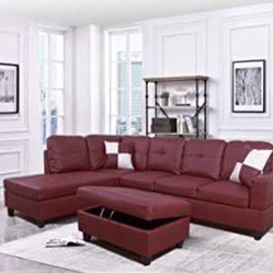 Sectional And Ottoman 