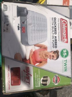 Coleman® QuickBed Airbed with Built-In-Pump Twin - Gray