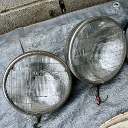 6-1/2 Inch Old Car Old School Vintage Headlights.!.