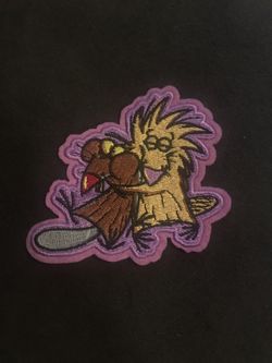 Angry Beavers Rare Nickelodeon Iron-On Patch Brand New