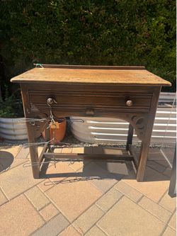 Vintage Wood Console / Desk