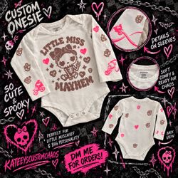 Little miss mayhem onesie