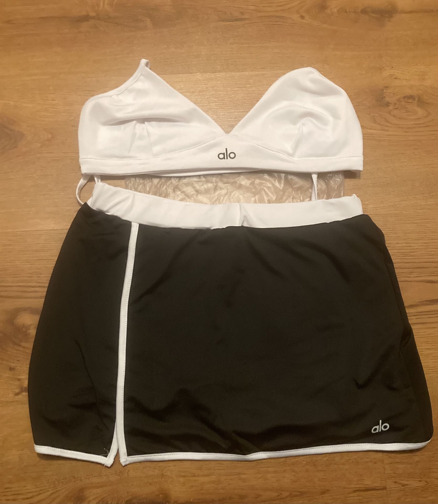 2 piece shorts , skirt set