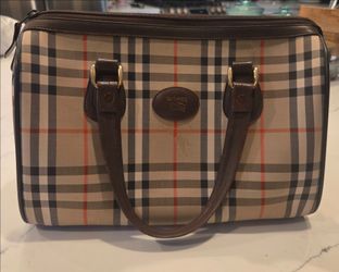 Burberrys Nova Check Boston Handbag
