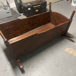 Handmade Wooden Cradle Read Description