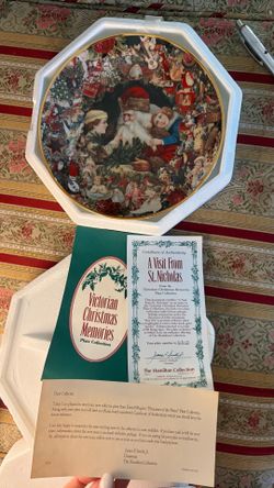 The Hamilton Collection "A Visit From St. Nicholas" Collector Plate