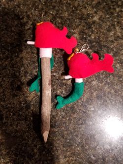 Mermaid Pencil And Matching Key Chain