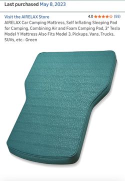 Self Inflatable mattress - mazda, Tesla, 